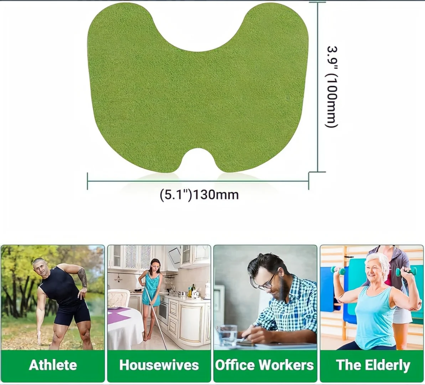 Knee Pain Relief Stickers Natural Pain Relief & Joint Pain Knee Patch (Pack of 10)