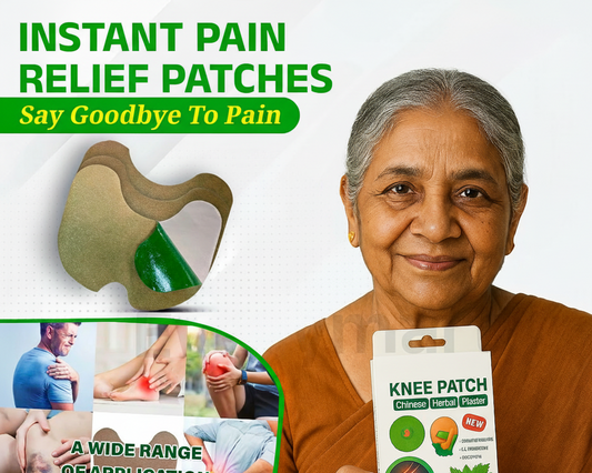 Knee Pain Relief Stickers Natural Pain Relief & Joint Pain Knee Patch (Pack of 10)