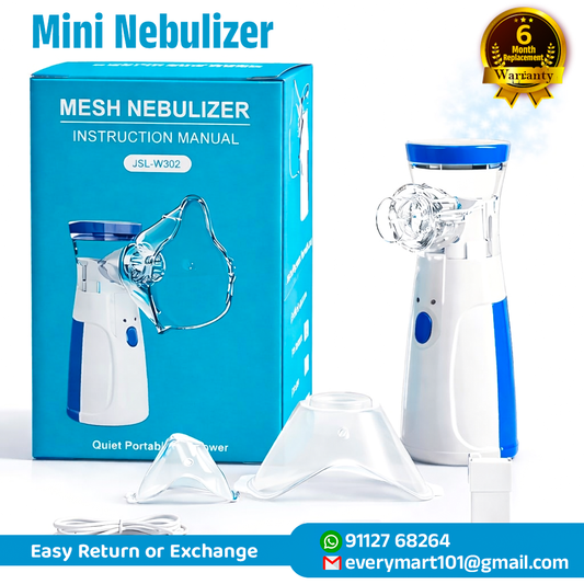 Portable Nebulizer for Kids,Adults for Breathing Problem White-Blue Nebulizer