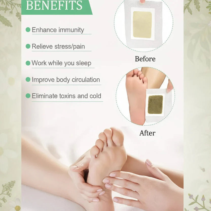 Premium Detox Foot Patch – Buy 15 Pads, Get 15 Pads Free 🎁 (Pack of 30) 🌿