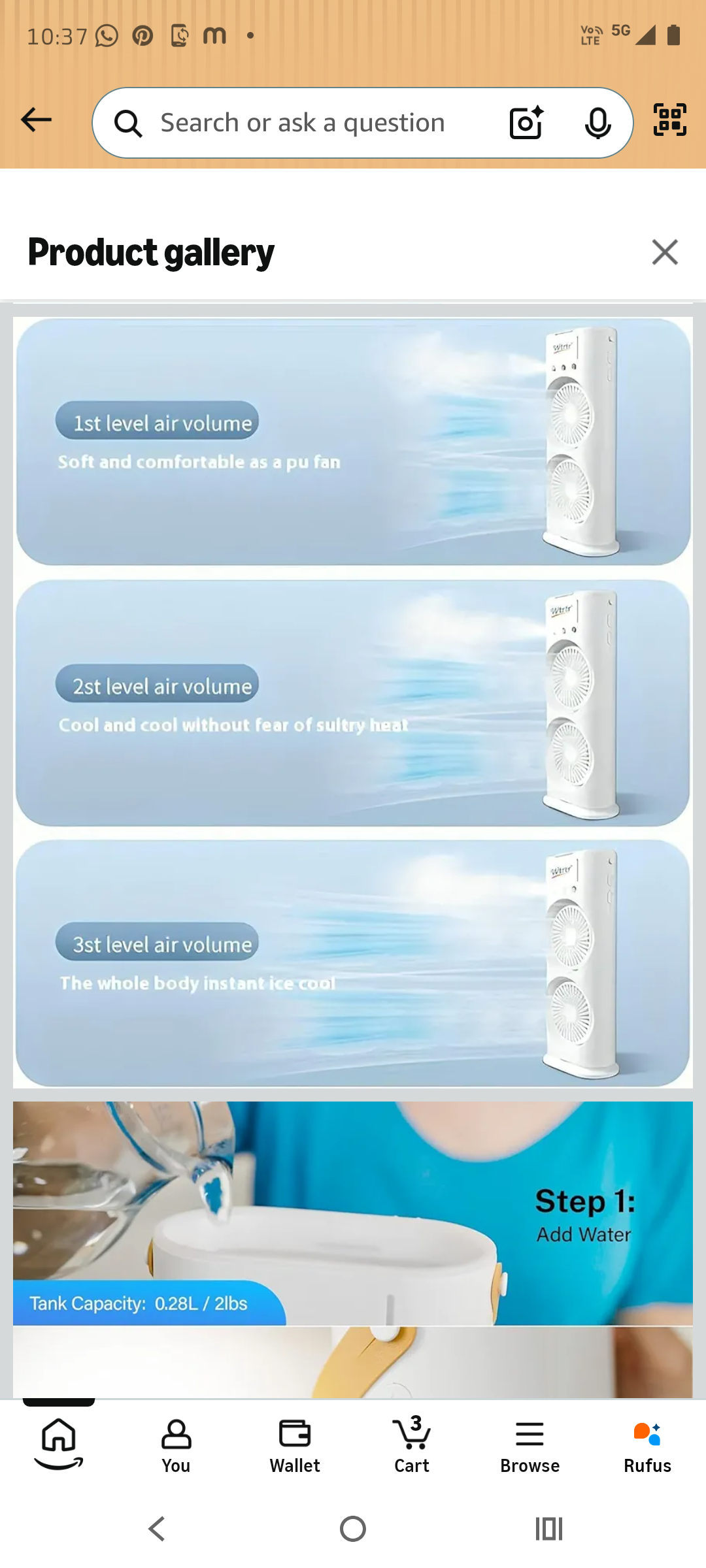 Mini air cooler